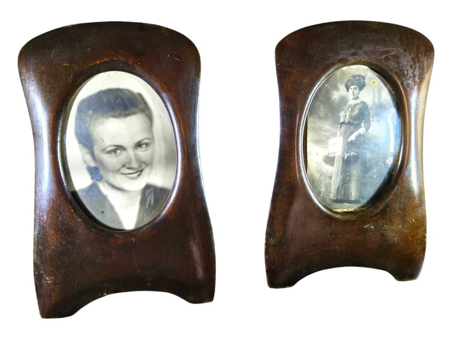 Ramki antyczne , mahoń , 2 szt. secesja 1910/1919