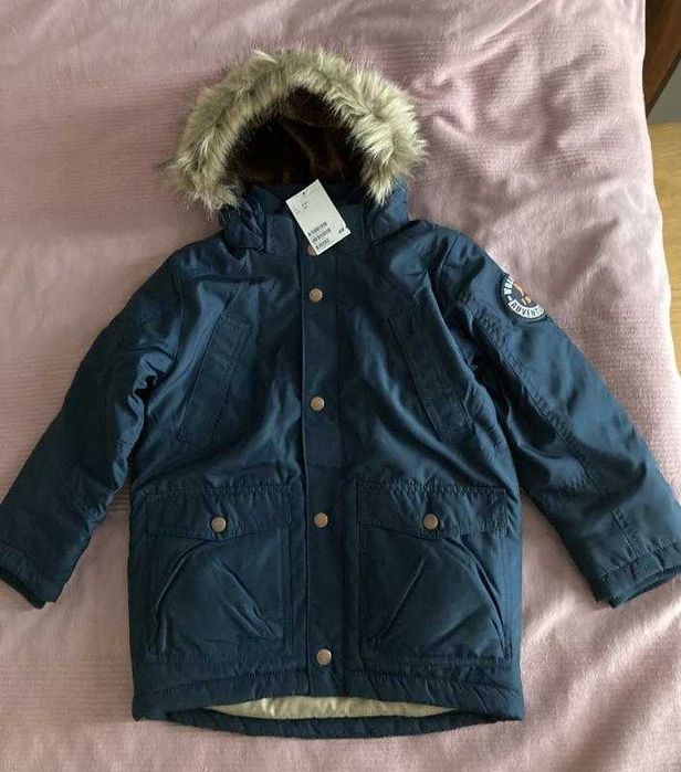 Тепла куртка парка H&M 116р. 5-6 років