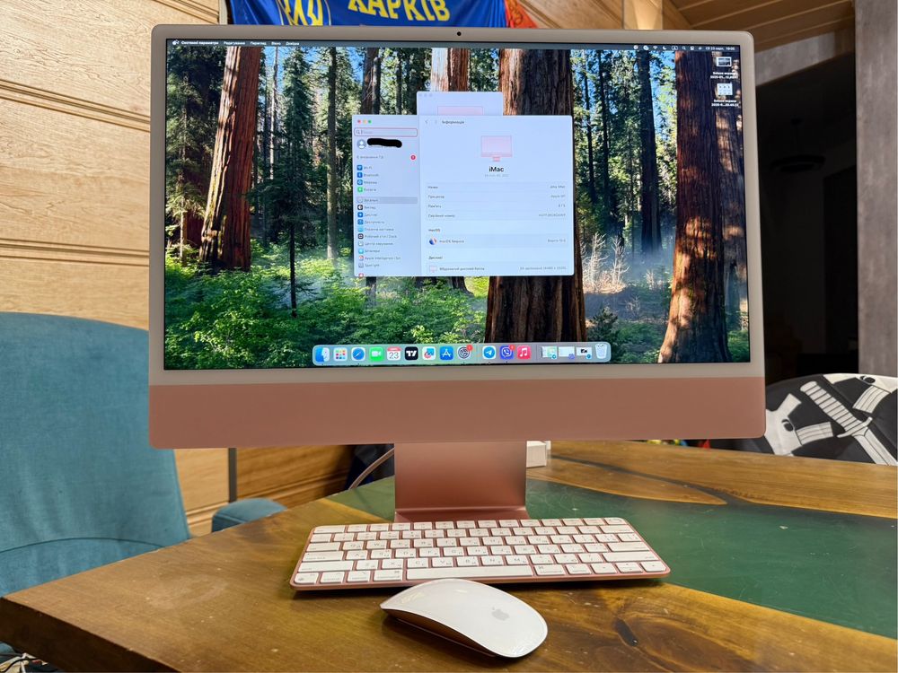 iMac 24 M1/8CPU/8GPU/256GB Retina, Touch ID, гарний стан