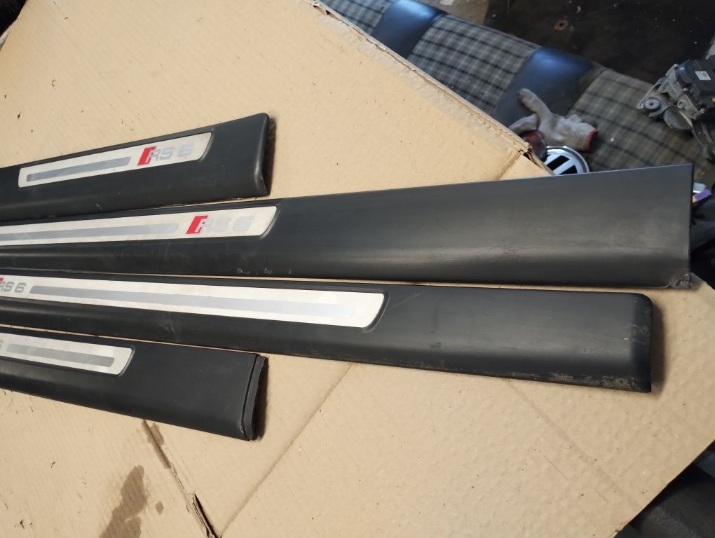 Listwy progowe audi rs6 c6 4f komplet