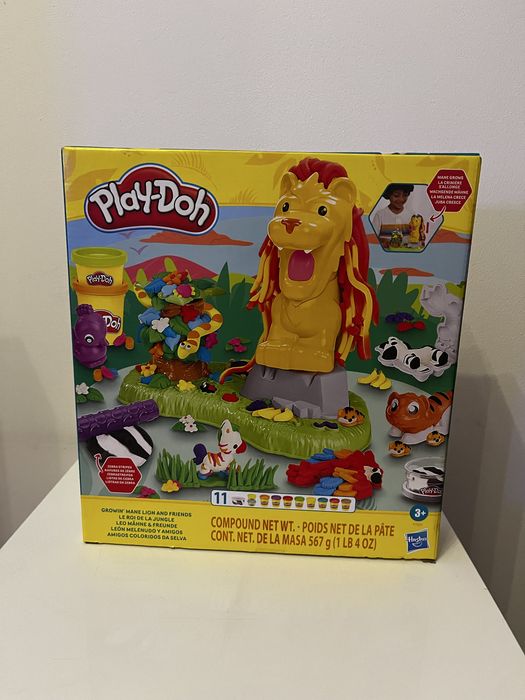 Play Doh F7221 Ciastolina Lew i Przyjaciele Dżungla Safari