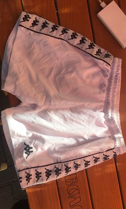 Шорти білі Kappa на лампасах