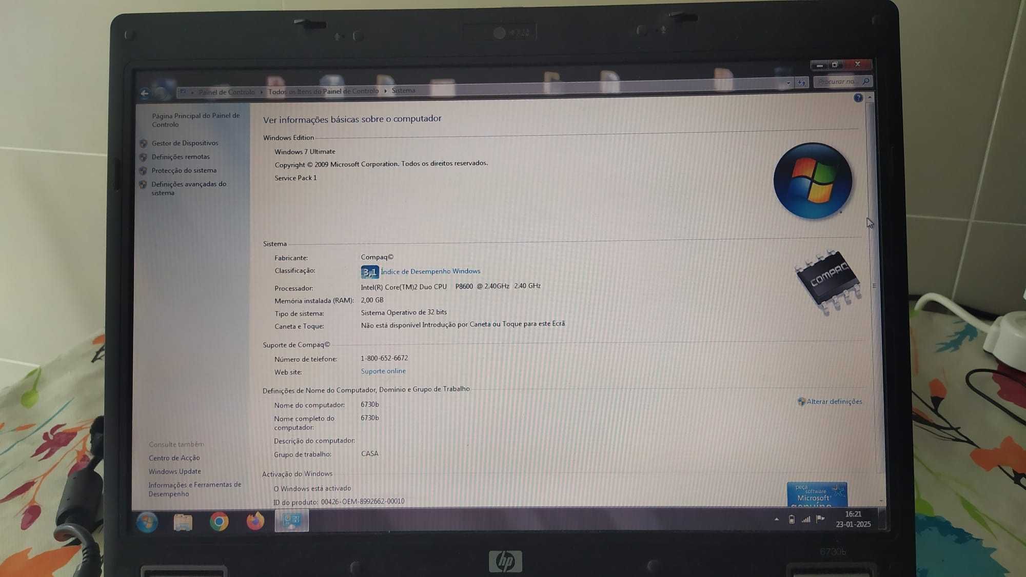 Computador portátil HP