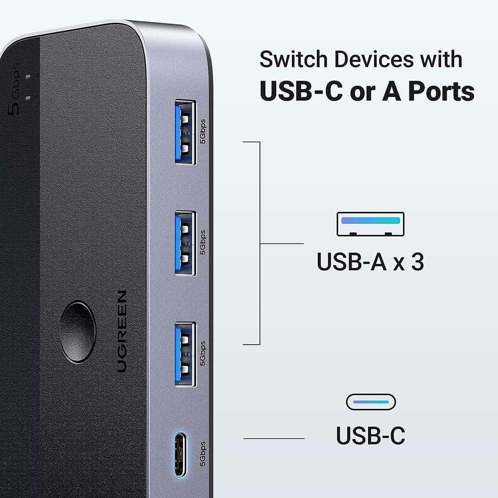 UGREEN USB KVM Switch USB 3.0 Переключатель Коммутатор Хаб Гарантия!