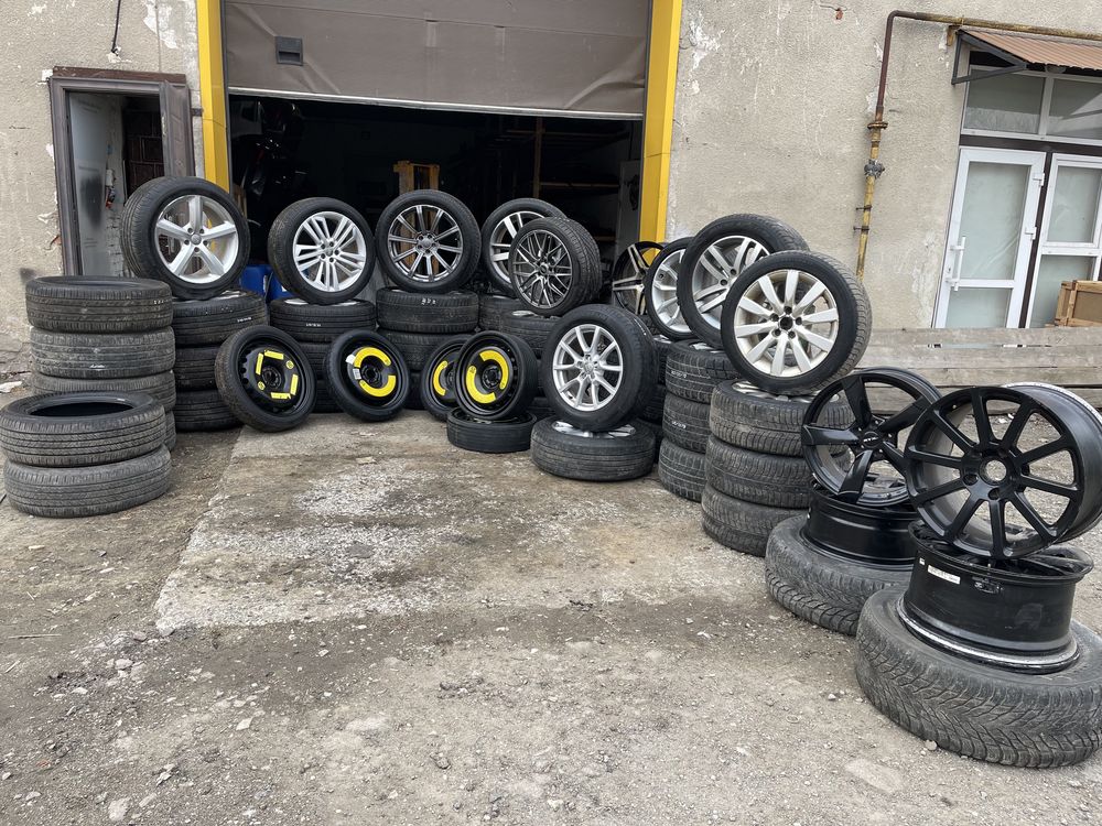 Диски R17 audi титани шини резина колеса