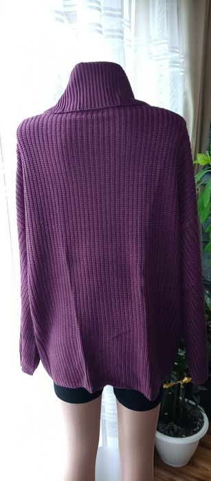 Swetr, golf ciemno bordowy XXL Beloved akril