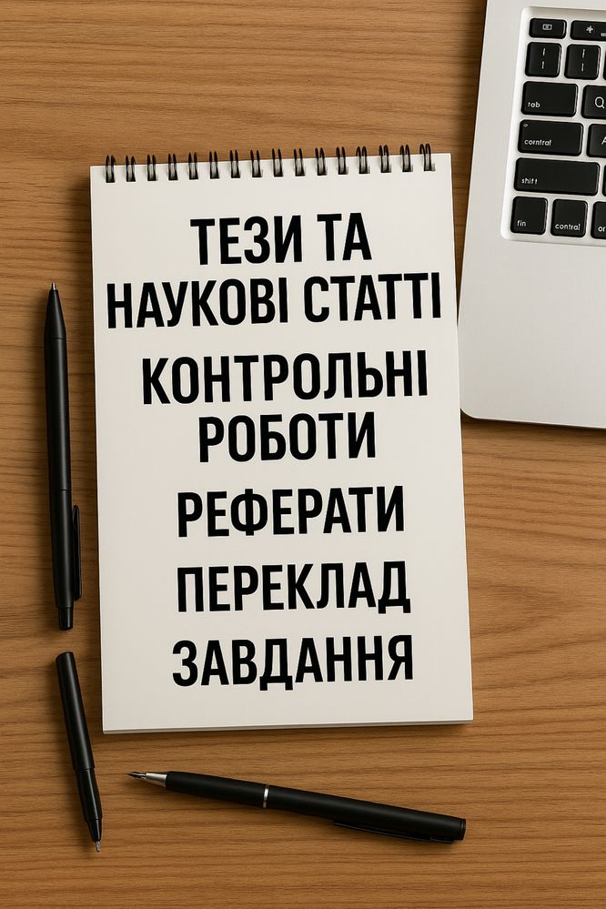 Тези та наукові статті