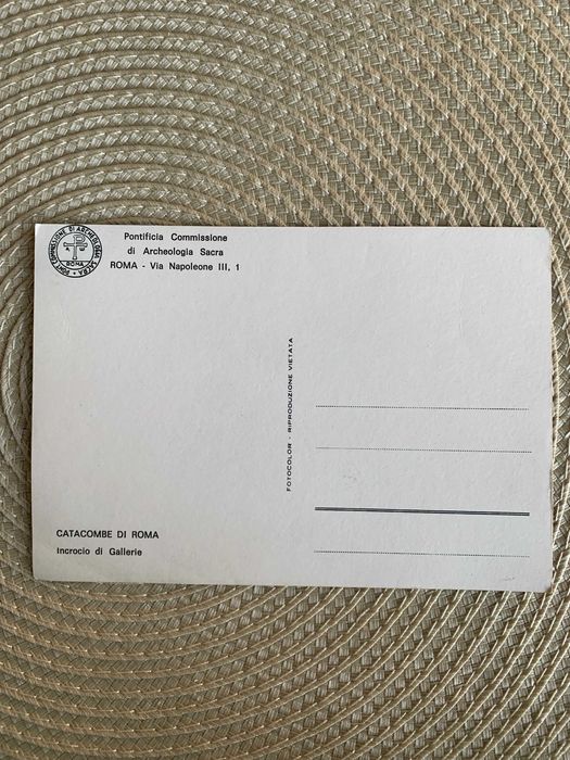Postal antigo CATACOMBE DI ROMA - Incrocio di Gallerie