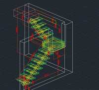 Проектирование лестницы, перила, беседки, навесы в AutoCad 3D