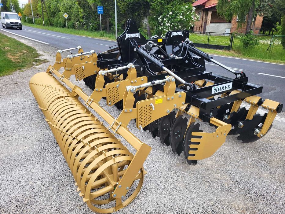 brona talerzowa hydrauliczna JANPOL SHREK 4m 560 talerz daszek 600