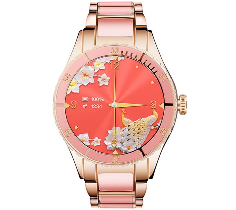 smartwatch damski rubicon rnce82 różowy