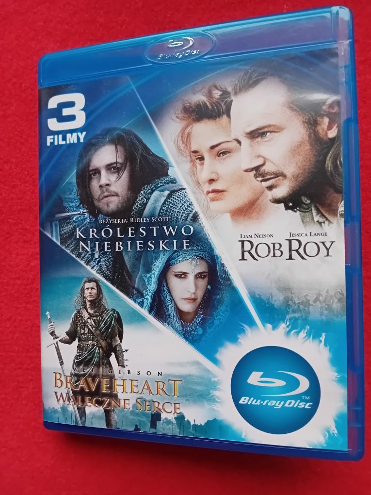 Braveheart  / Królestwo Niebieskie / Rob Roy [BOX] [3Blu-Ray]