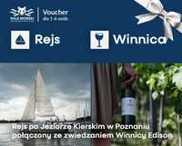 BON VOUCHER / REJS jachtem oraz zwiedzanie WINNICY Edison (1-6 osób)