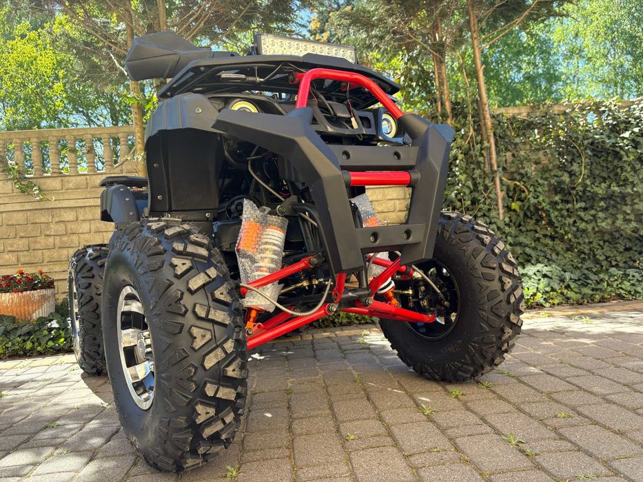 Duży QUAD 250 cc HUMMER PRO // Ledy Duża Rama XXL Hak // Raty dostawa