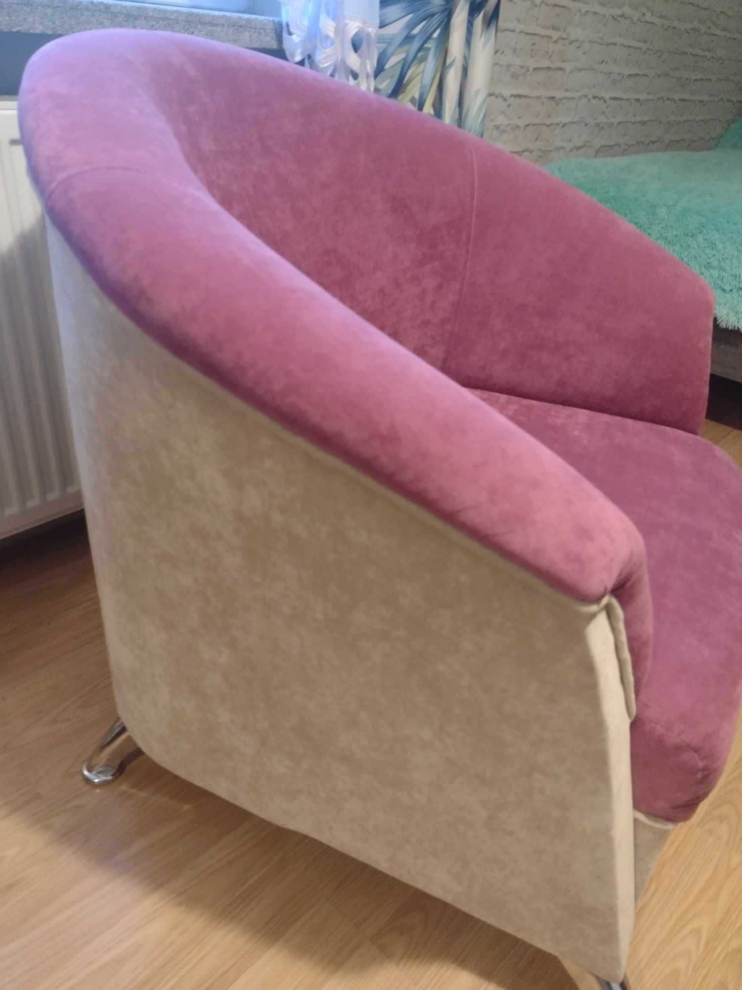 Sofa + Fotel Róż