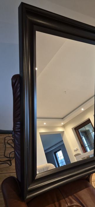Lustro wiszące IKEA HEMNES drewniana rama ciemny brąz