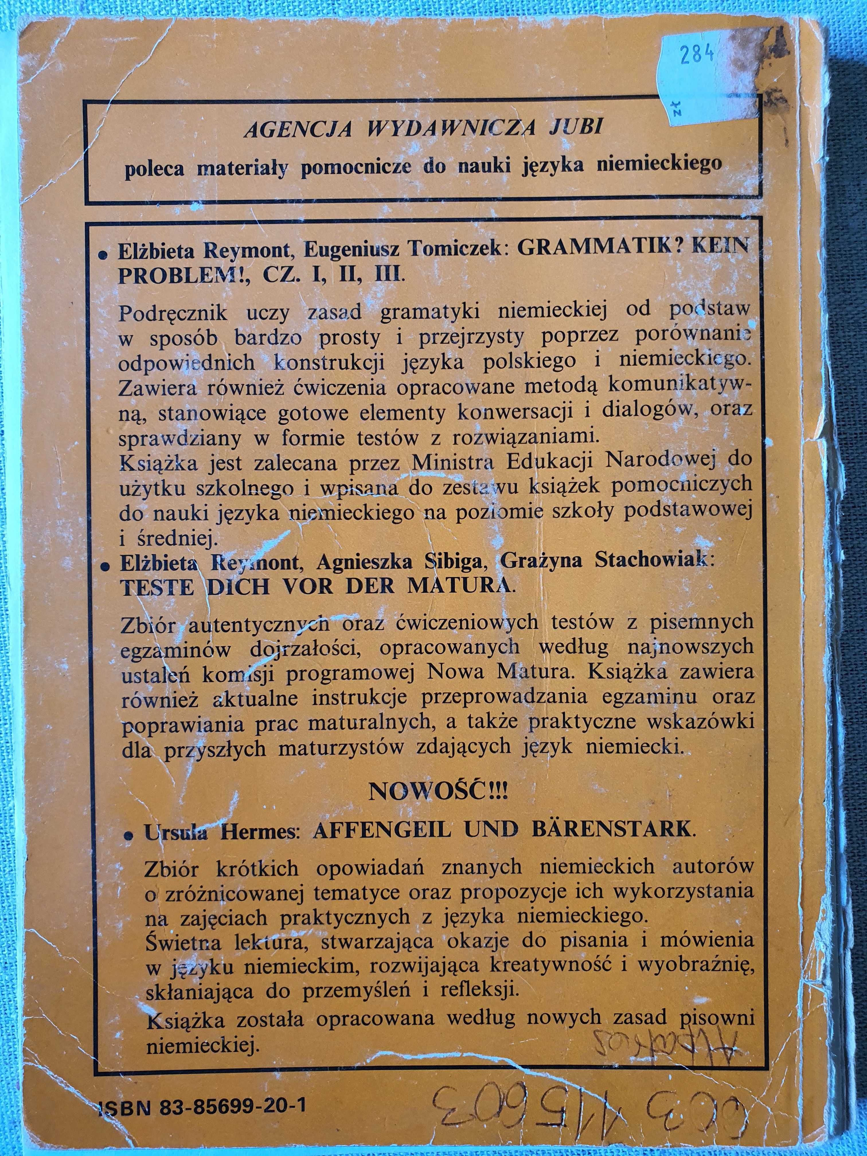 Grammatik Kein Problem cz. II - Reymont Tomiczek