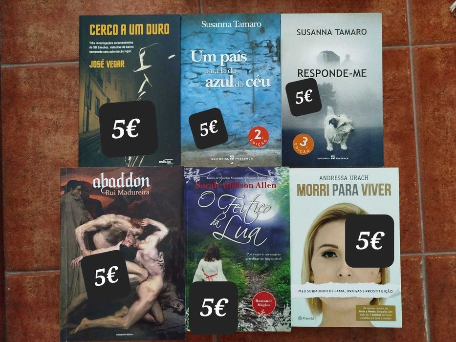 Livros variados,  português e inglês