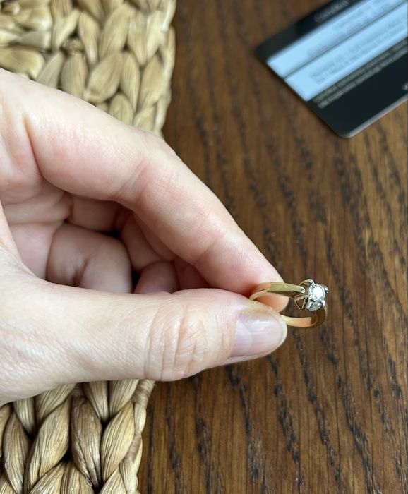 Klasyczny złoty pierścionek regulowany r 9 certyfikat