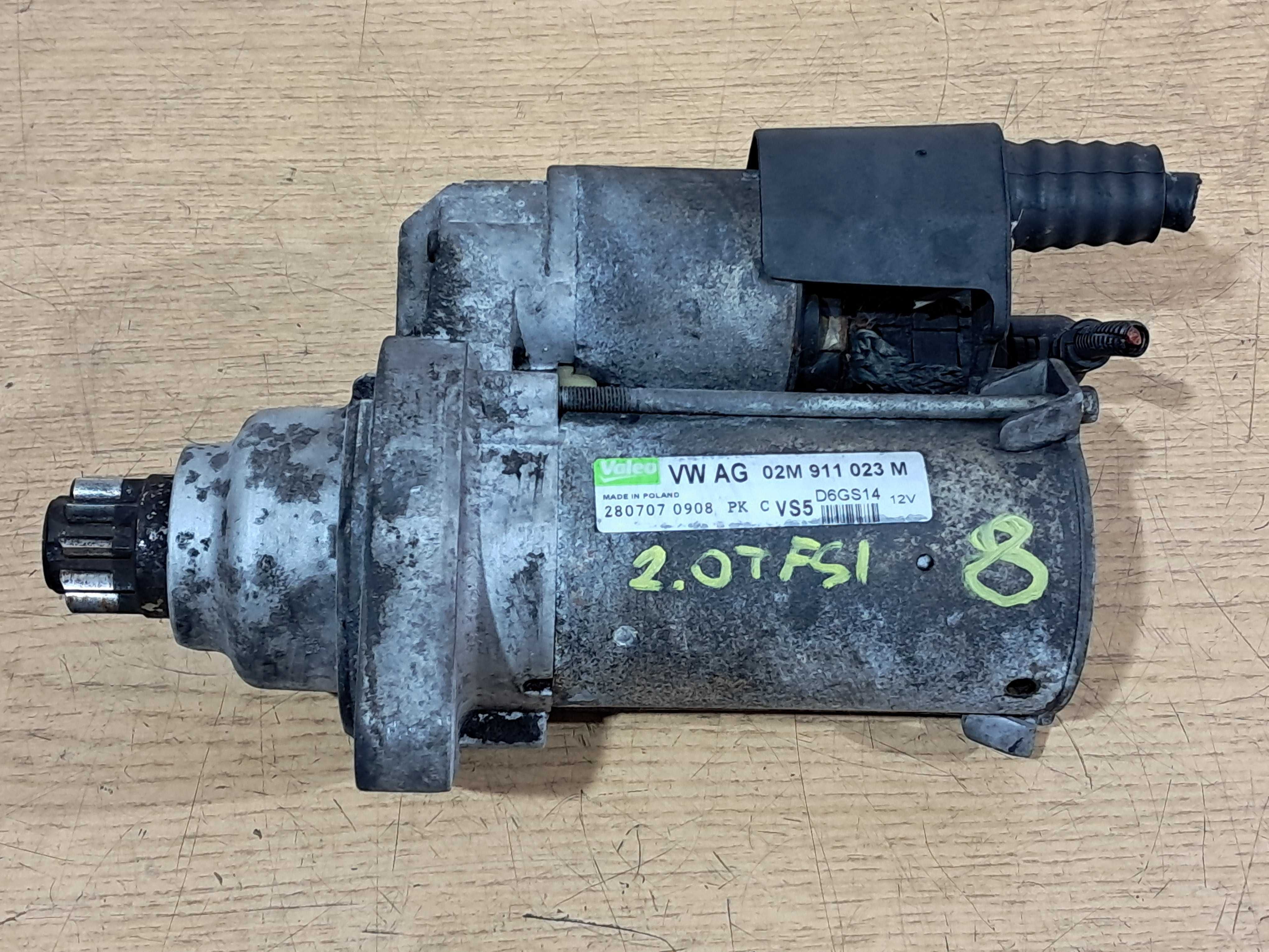 Rozrusznik VALEO 12V 2.0 TFSI AUDI A3 8P TT VW Golf Passat Seat Skoda