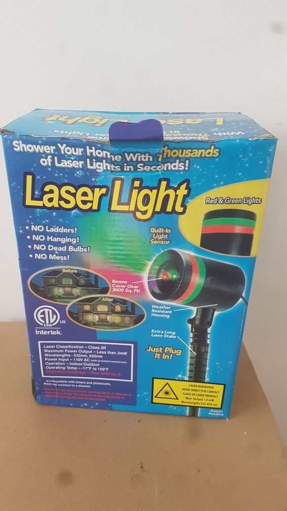 Do kolekcji - oswietlenie domu - laser - nowy
