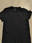 T-shirt preta Tailored Fit