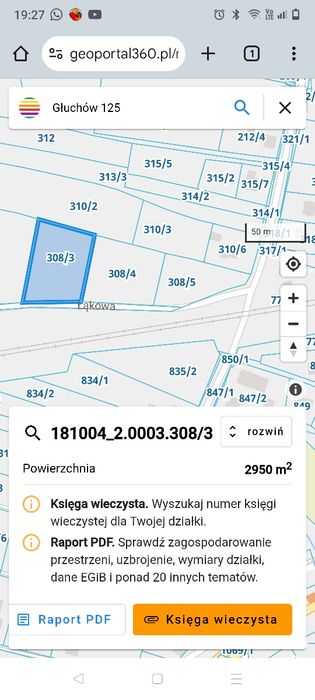 Działka 30 ar w Głuchowie koło Łańcuta