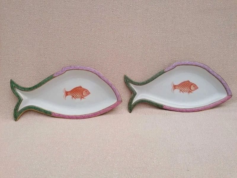 Par de Covilhetes Peixe Coleção Museu Arte Antiga, Vista Alegre