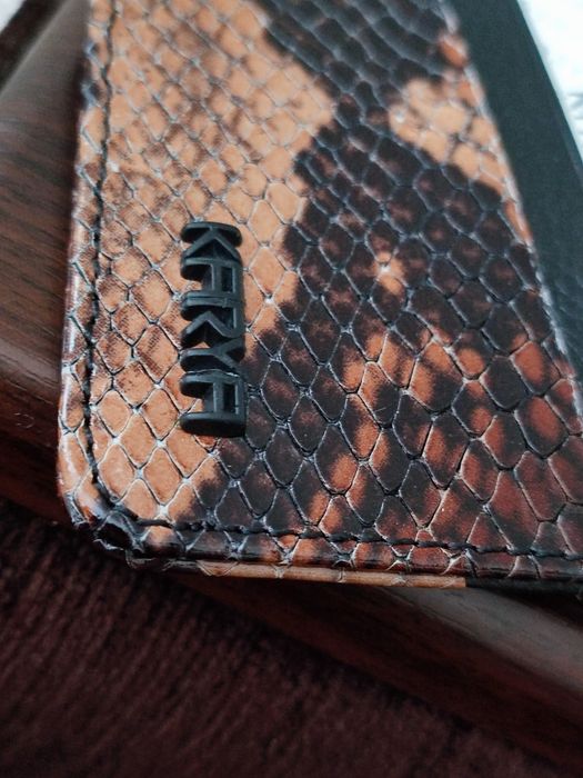 Karya шкіряний картхолдер, візитниця-монетниця натуральна шкіра