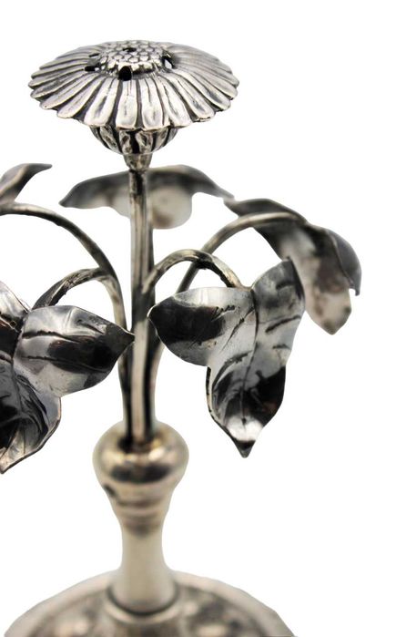 Paliteiro Mal-Me-Quer em Prata Portuguesa