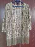 Azurowa narzutka fredzle S M summer vibe