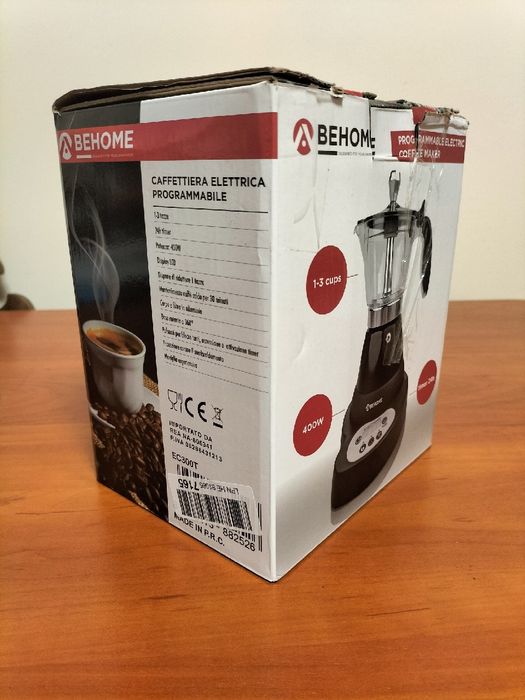 BEHOME EC300 programowalny expres do kawy moka