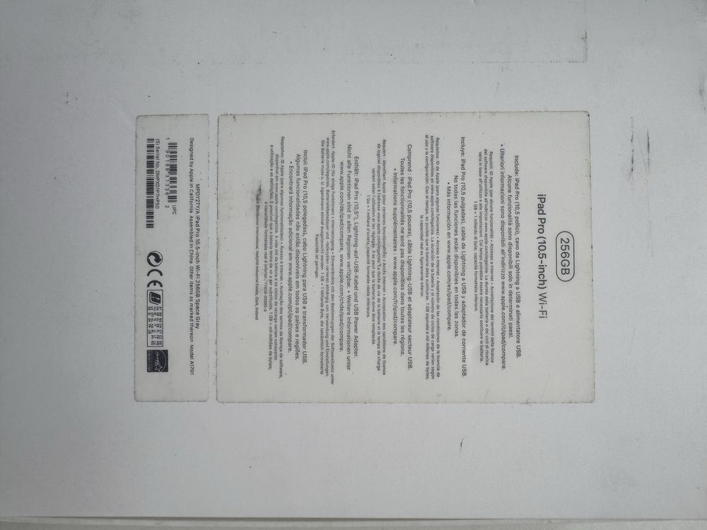Ipad pro 10.5 256GB