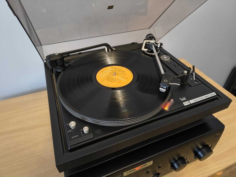 Gramofon DUAL 604 Audiofilski Wkładka SHURE V15  Direct Drive Vintage