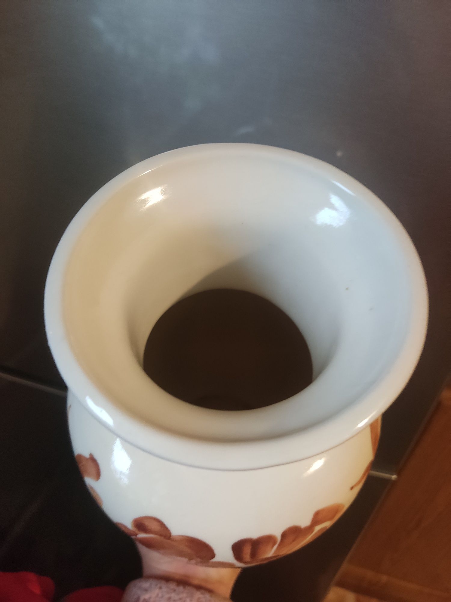 Piękny duży wazon fajans PRL