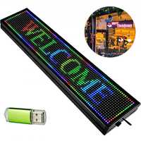 40 x 8 polegadas LED Sinal de rolagem Cor 10mm LED Sinal iluminado