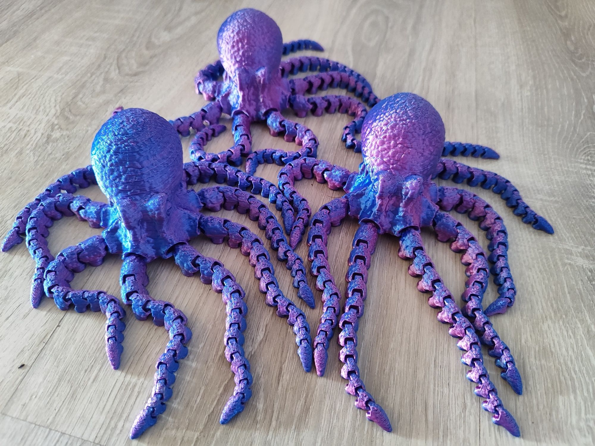 Ośmiornice ruchome macki 27 cm wydruk 3D