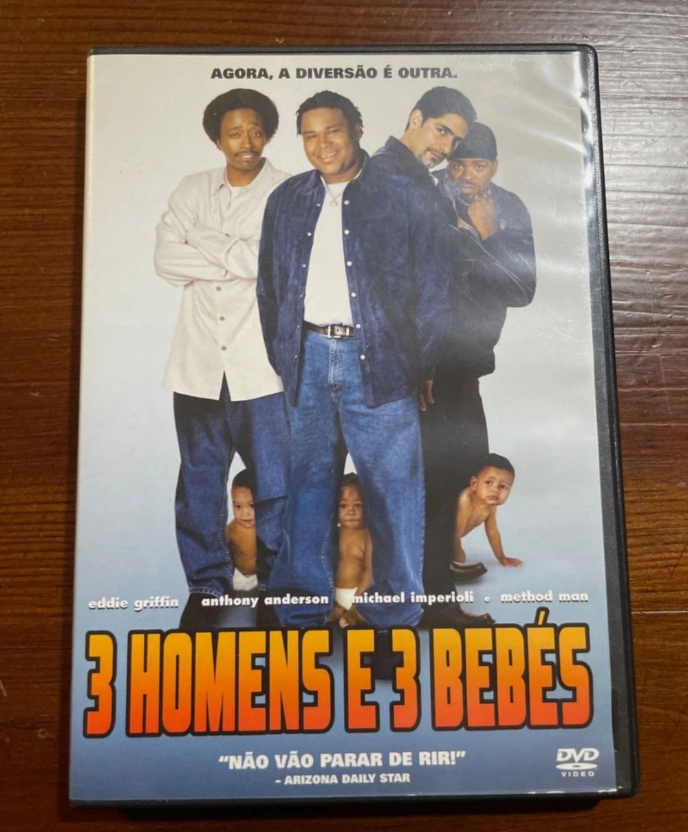 DVD 3 homens e 3 bebés