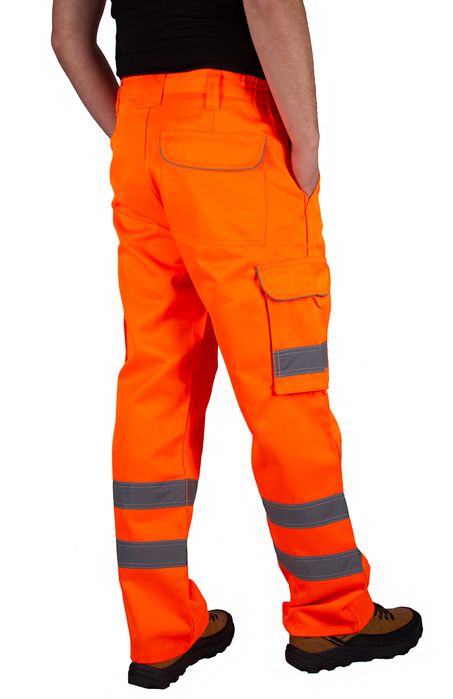 Spodnie Robocze Odblaskowe Ostrzegawcze Bhp 36/32