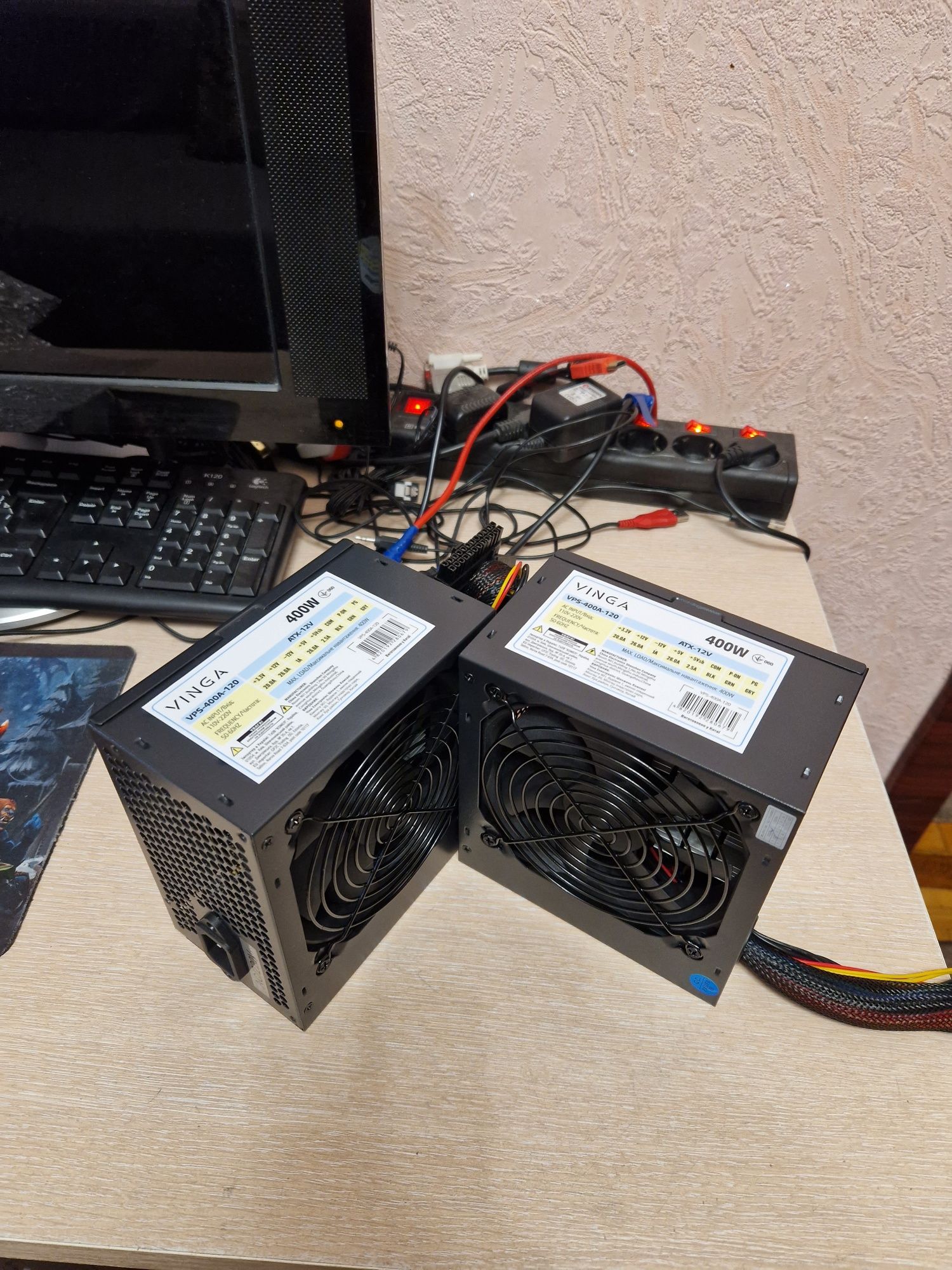 400W 24+4pin,2сата,2молекс-нові Блоки живлення