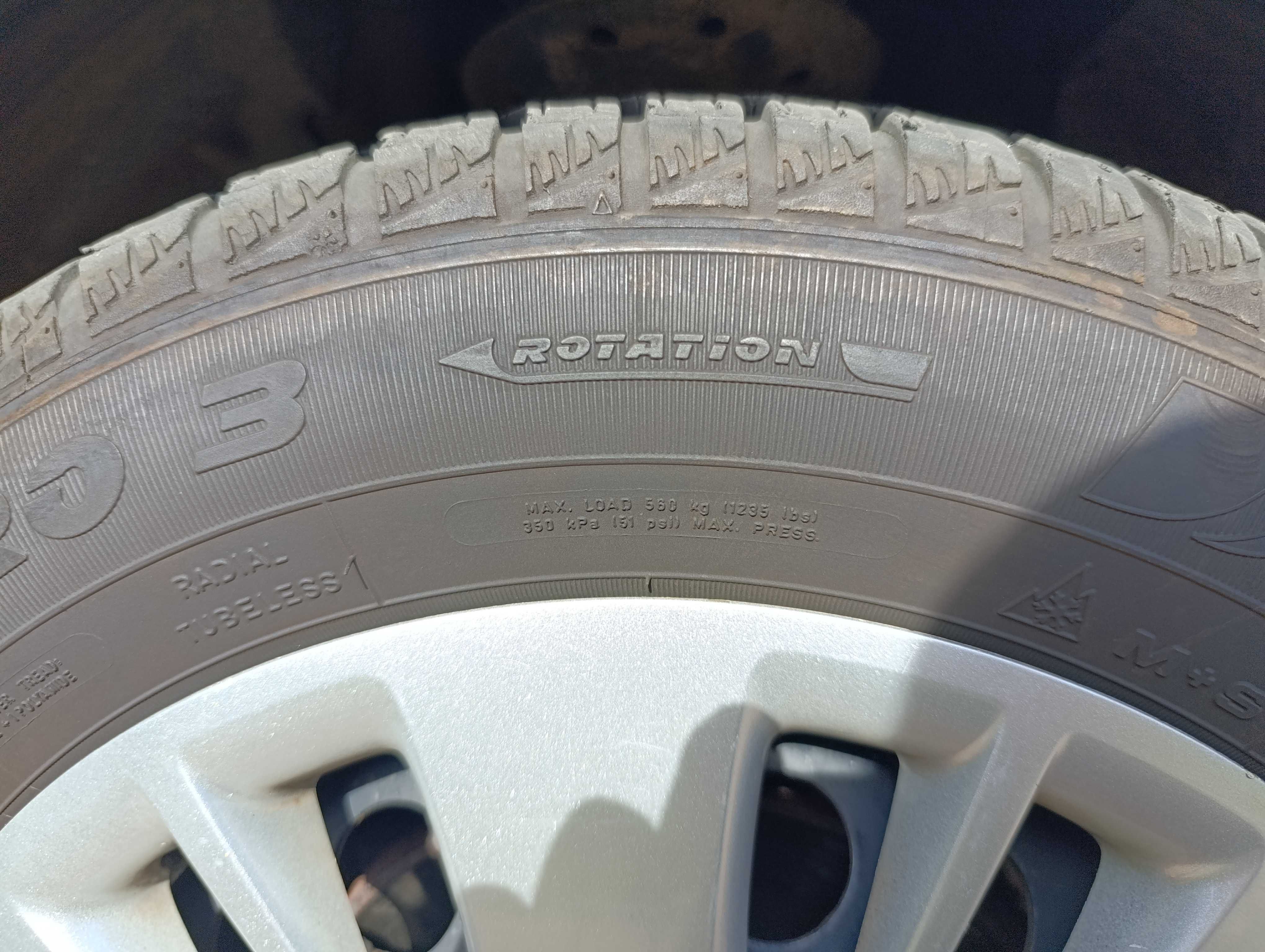 Koła 15'' (felga stalowa + opona 2023r) Opel Corsa D
