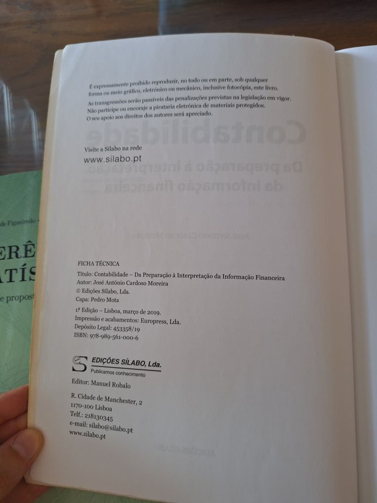 Conjunto Livros Contabilidade