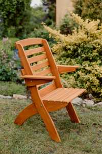 Krzesło ogrodowe drewniane składane, krzesło na taras i balkon typ X