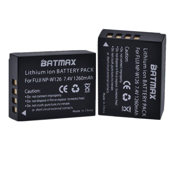 Зарядка + 2 батареи NP-W126 Fujifilm X-T30 T20 T10 T3 T2 X-H1 X-S10