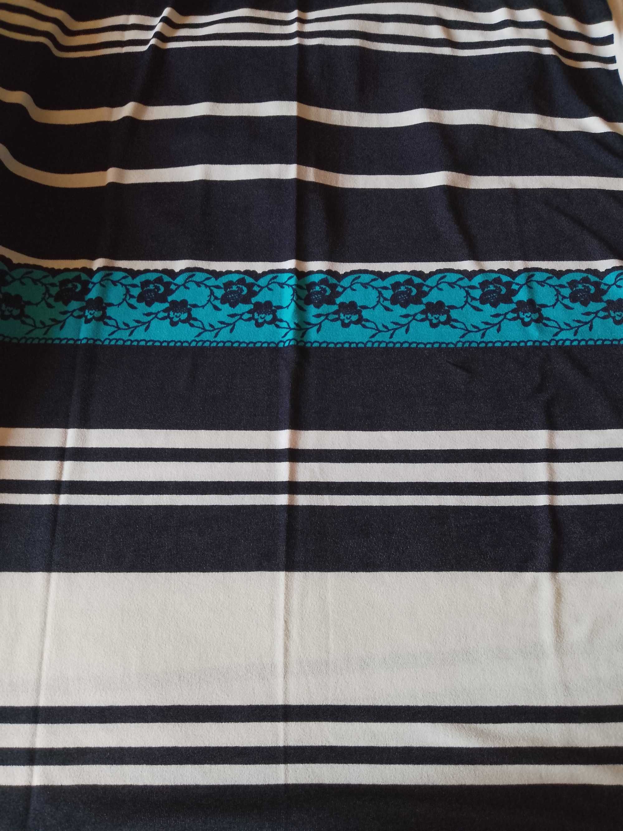 Dzianiny swetrowe, zestaw 7,5 m, do szycia, paisley, paski, kwiaty