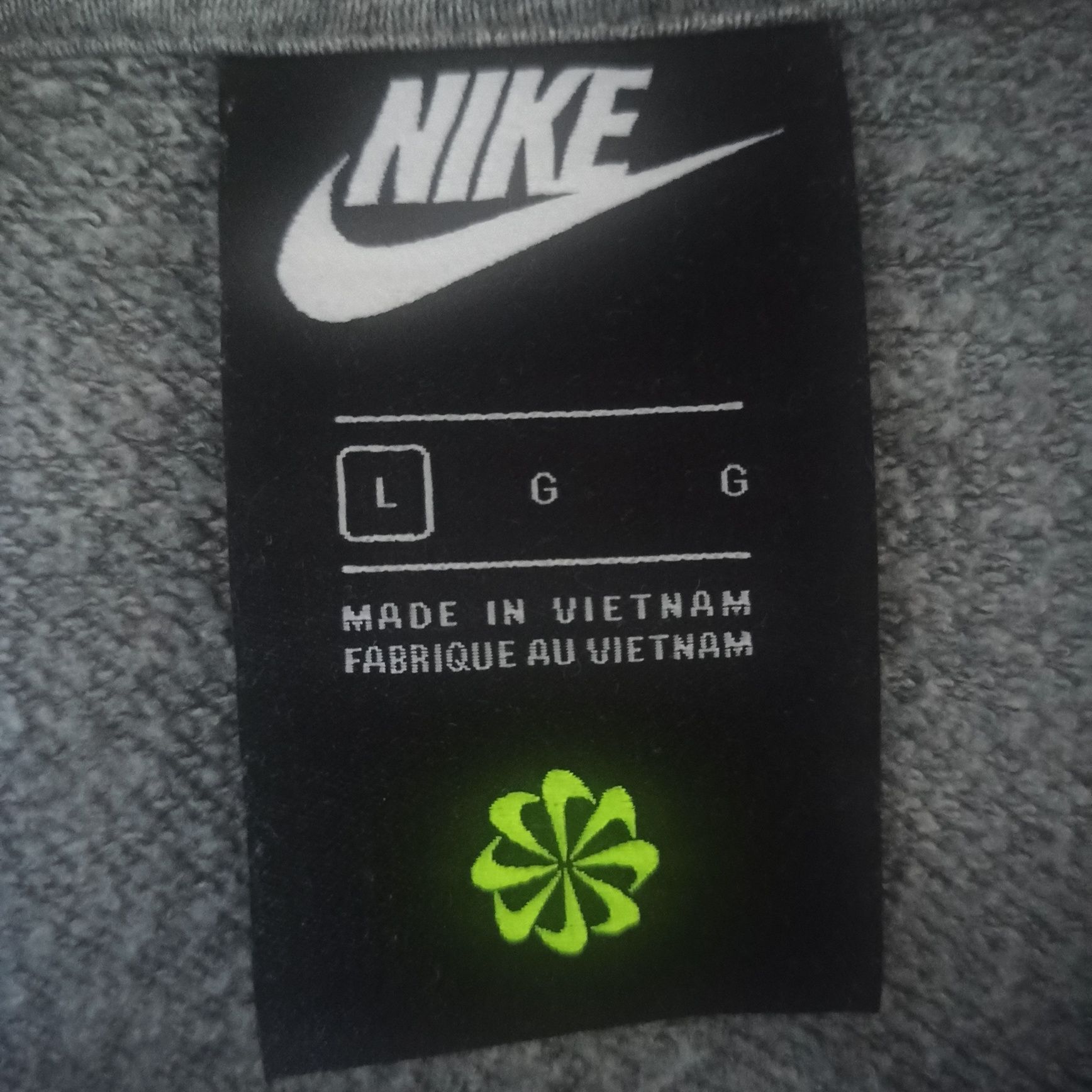 Szara bluza Nike z kapturem kangurka rozmiar L