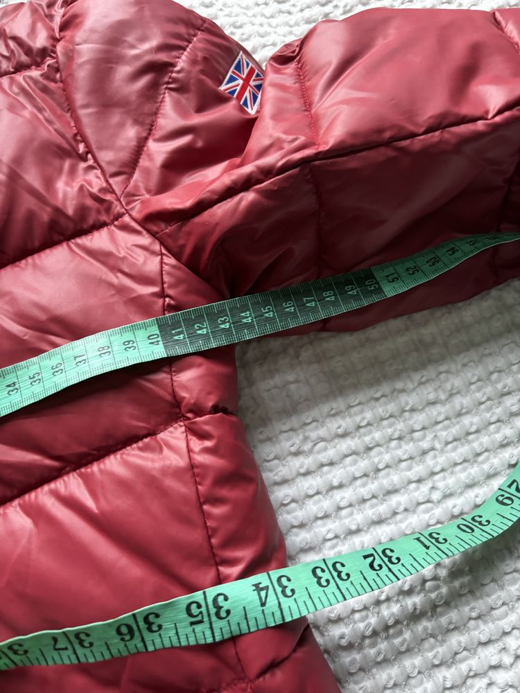 Pepe jeans kurtka puchowa zimowa xs czerwona modna zima