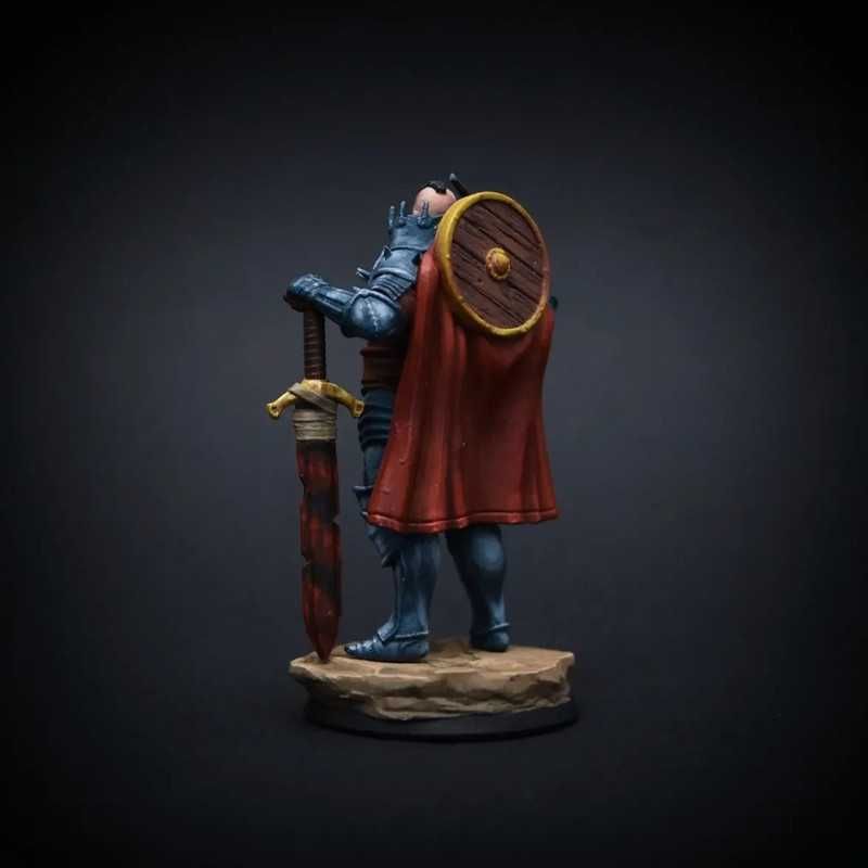 Figurka D&D, RPG, fighter, skala 32 mm, ręcznie malowana, handmade