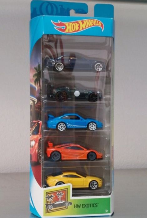 Hot wheels pack 5 miniaturas