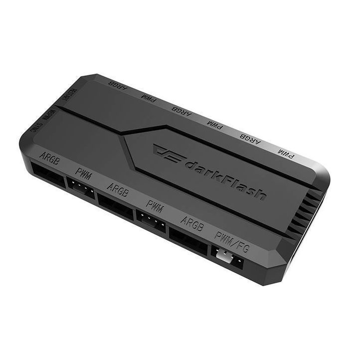 Moduł Rgb Pwm Rc2 (Czarny) Sterownik Komputera Darkflash Wentylatorów